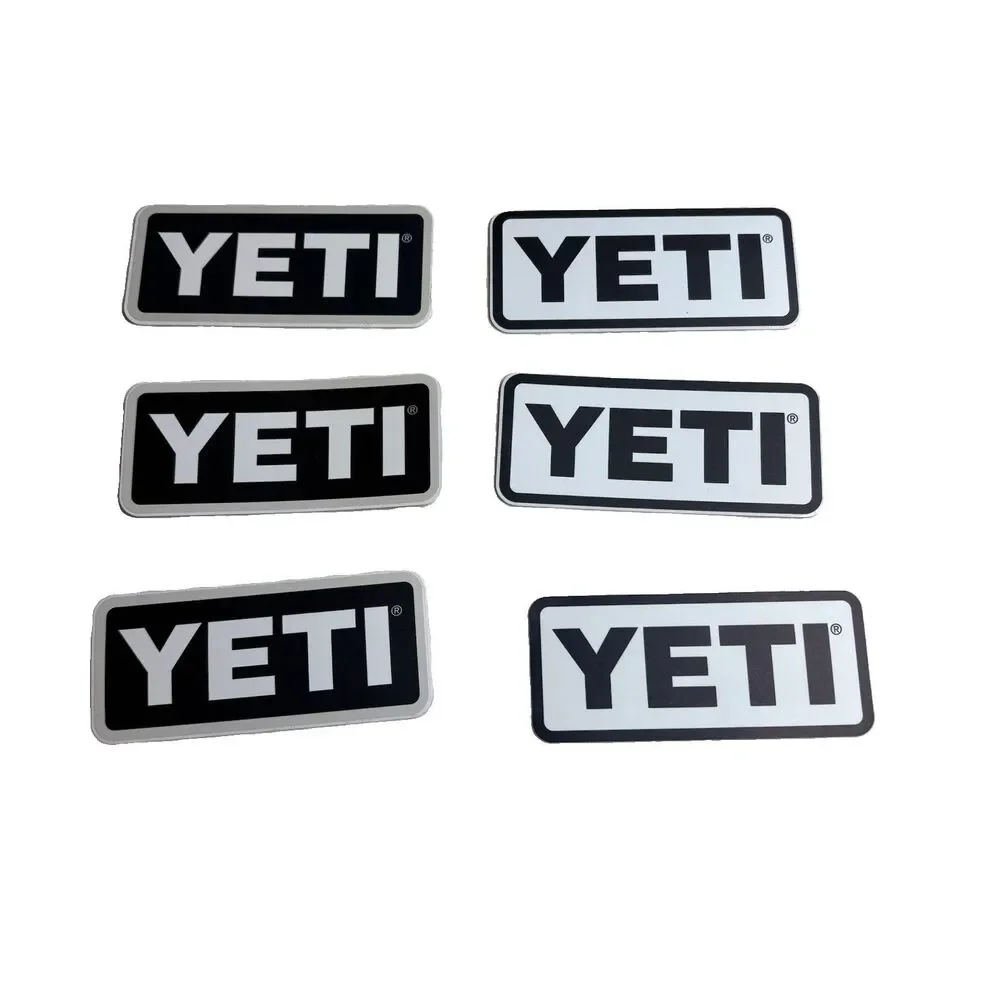 Authentic YETI Decal Stickers Brand New 6 Stickers Navy Blue White Original